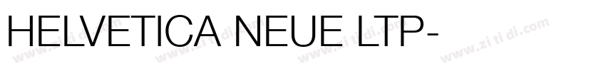 HELVETICA NEUE LTP字体转换